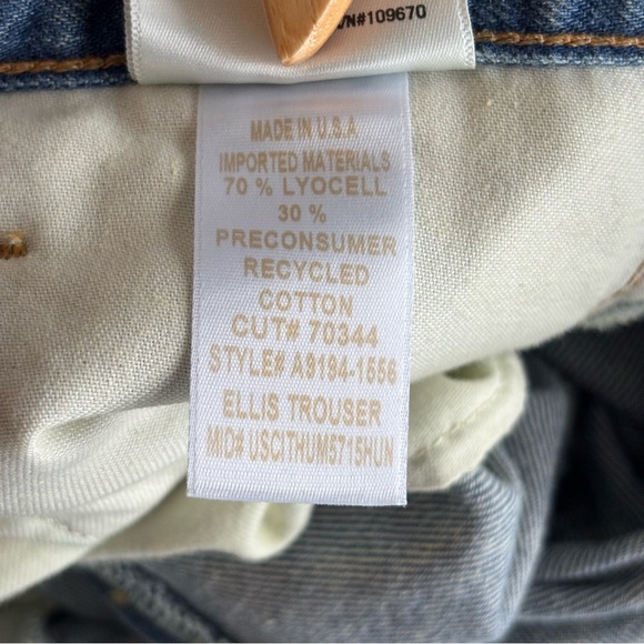 NWOT Agolde Ellis Trouser Wide Leg Baggy Lyocell Recycled Nylon Pleated Jeans - Picture 11 of 12